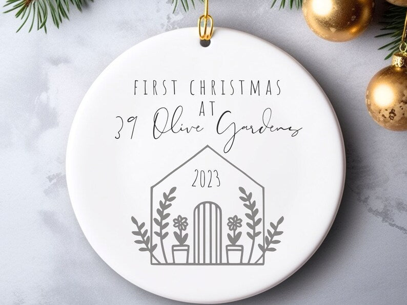 Ceramic New home First Christmas ornament product image 2