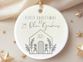 Ceramic New home First Christmas ornament personalized Christmas ornament
