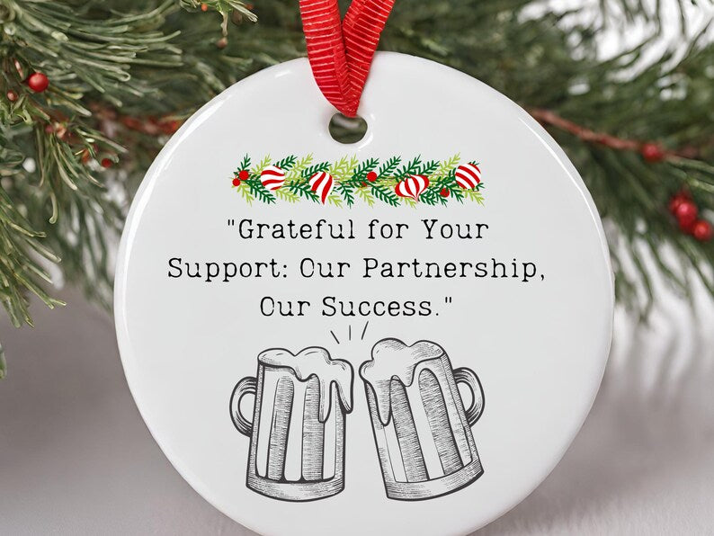 Partner Appreciation Gift for Business Partner Christmas ornament for Partnership Celebration product image 6