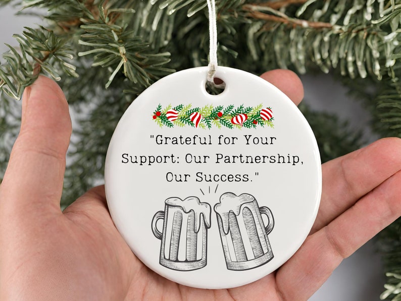 Partner Appreciation Gift for Business Partner Christmas ornament for Partnership Celebration product image 2