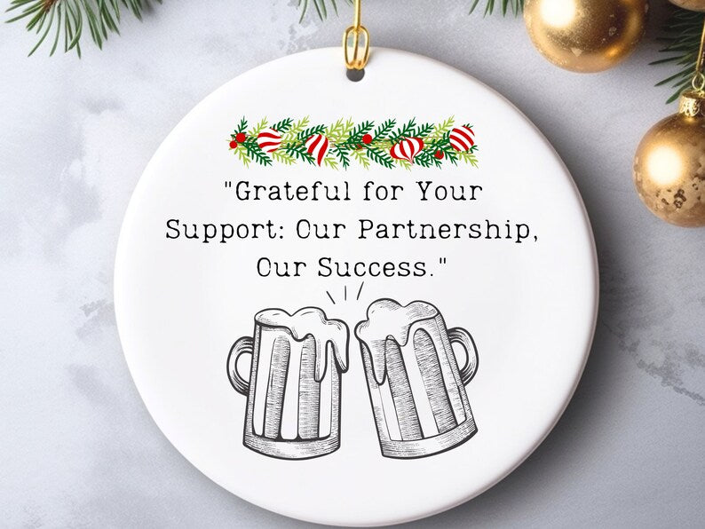 Partner Appreciation Gift for Business Partner Christmas ornament for Partnership Celebration product image 4