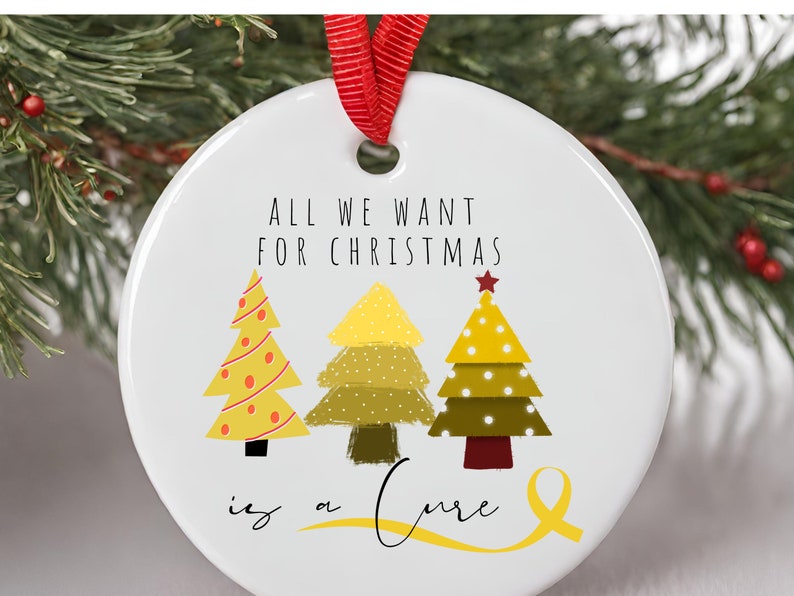 Prostate Cancer Christmas ornament – Pancreatic cancer awareness ornament gift product image 4