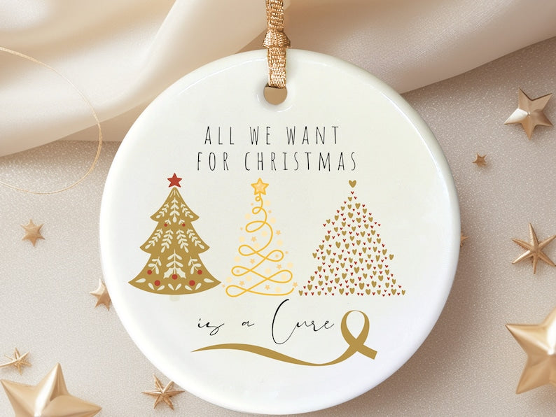 Prostate Cancer Christmas ornament – Pancreatic cancer awareness ornament gift product image 6