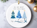 Prostate Cancer Christmas ornament – Pancreatic cancer awareness ornament gift personalized Christmas ornament