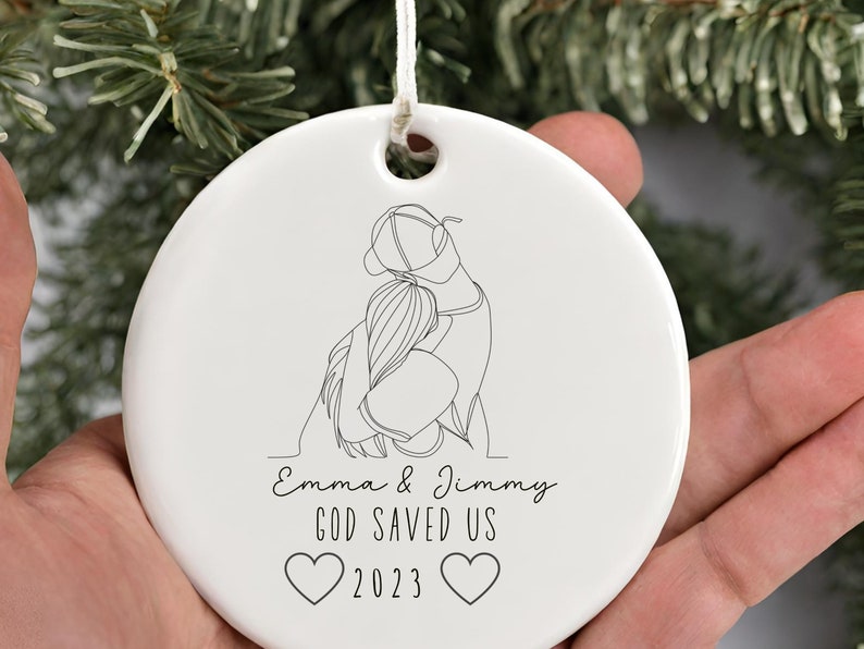 Marriage rescued by God ornament – marriage reconciliation keepsake product image 6