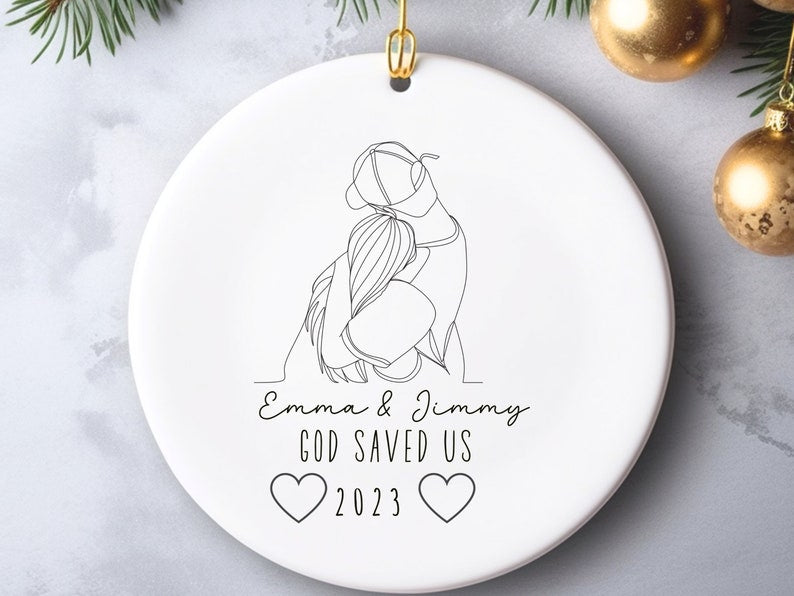 Marriage rescued by God ornament – marriage reconciliation keepsake product image 5