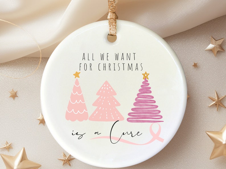 Prostate Cancer Christmas ornament – Pancreatic cancer awareness ornament gift product image 2