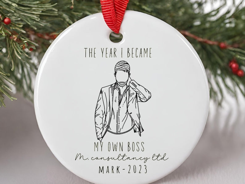 Small Business Owner Ornament – First Christmas as I became my own boss product image 3