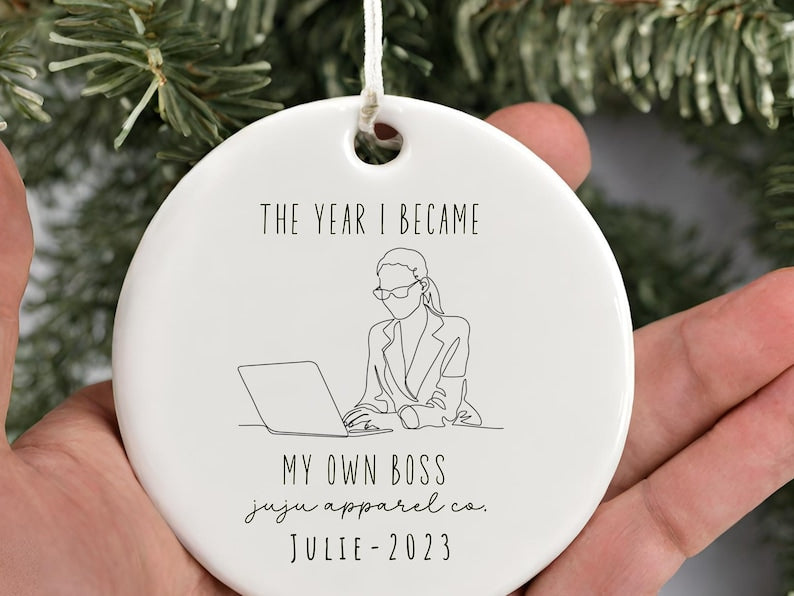 Small Business Owner Ornament – First Christmas as I became my own boss product image 6