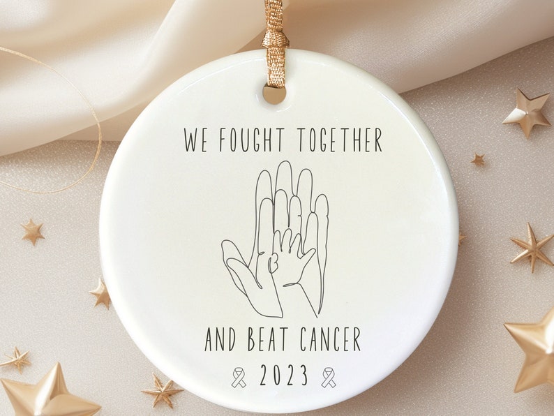 Childhood Cancer survivor ornament cancer free keepsake Cancer Christmas Ornament Personalized  personalized Christmas ornament