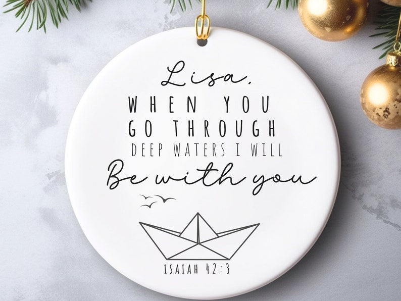 Cancer ornament for comfort gift for difficult times – Divorce ornament product image 5