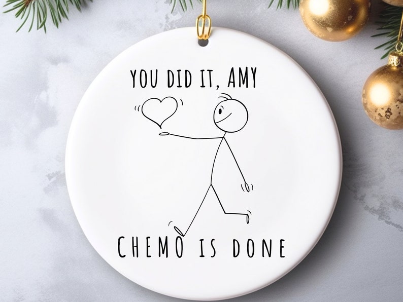 Chemo survivor ornament – Personalized You Finished Chemo gift product image 5