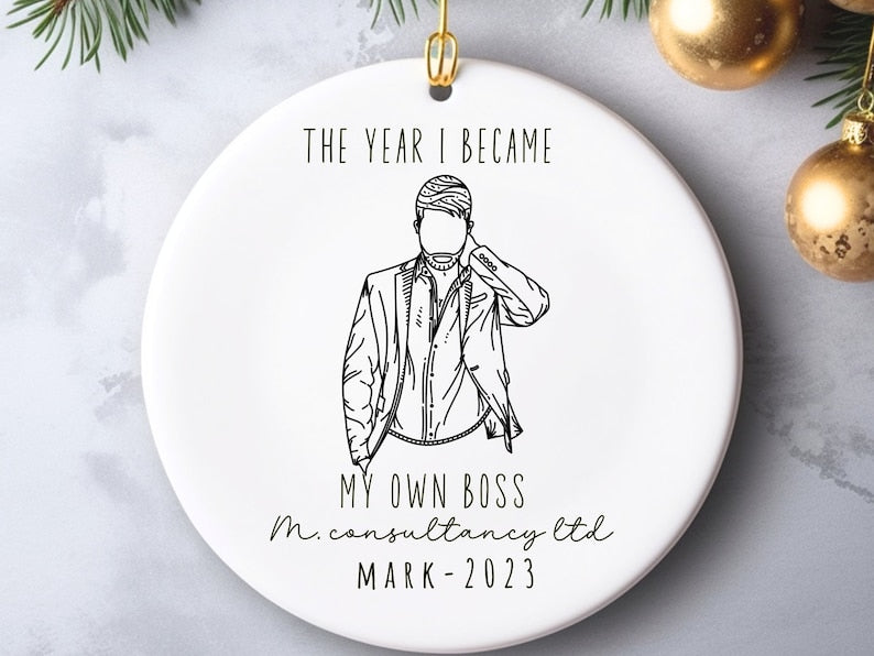 Small Business Owner Ornament – First Christmas as I became my own boss product image 5