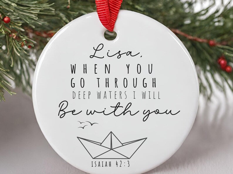 Cancer ornament for comfort gift for difficult times – Divorce ornament product image 3