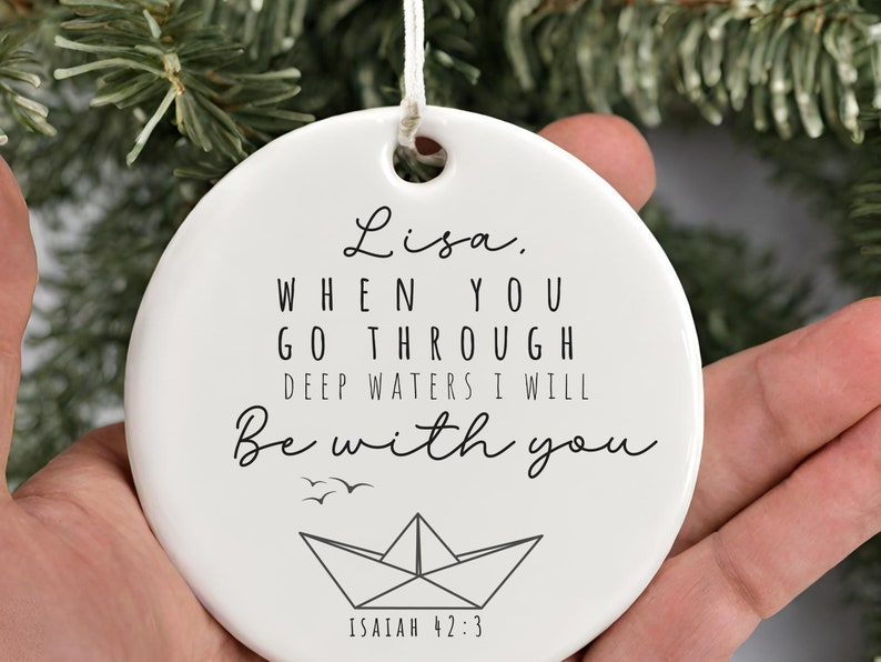 Cancer ornament for comfort gift for difficult times – Divorce ornament product image 6