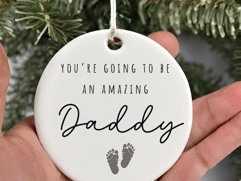 Custom dad to be Christmas Ornament – best dad ever Ornament Keepsake product image 5