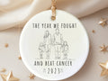 Cancer survivor ornament cancer free keepsake Cancer Awareness Christmas Ornament Personalized  personalized Christmas ornament
