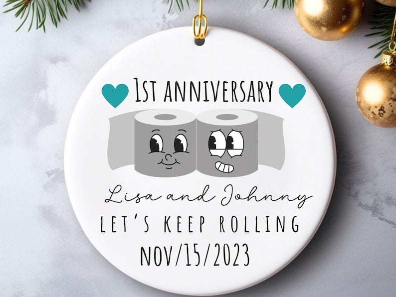Paper anniversary ornament – Funny Gift for 1st Anniversary product image 5