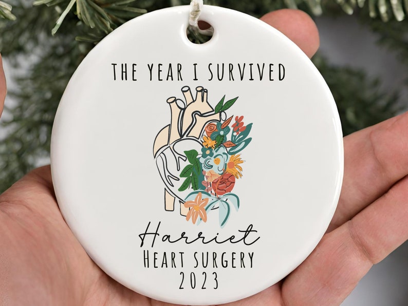 Custom Heart Surgery Ornament – Heart Warrior Christmas Ornament product image 3
