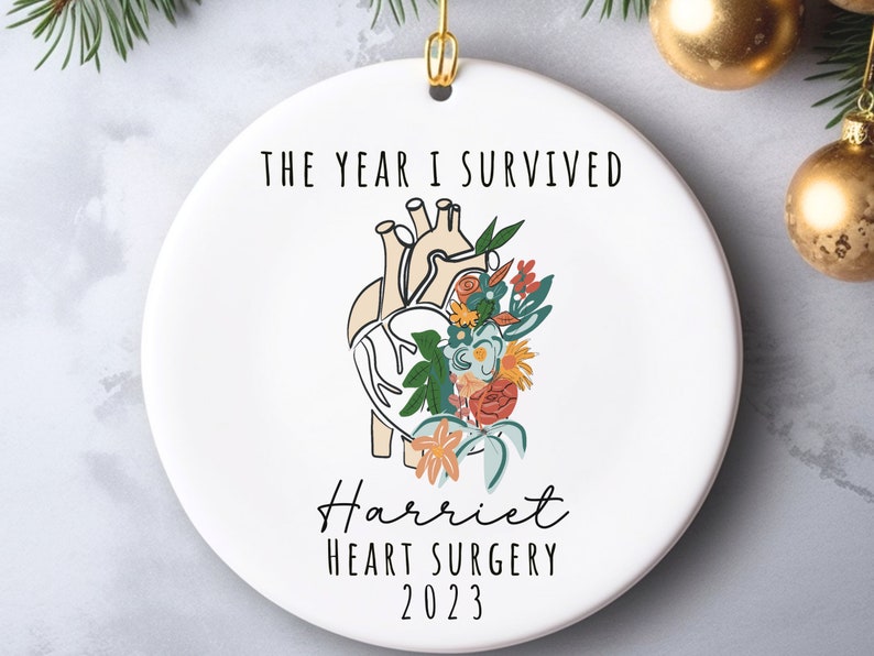 Custom Heart Surgery Ornament – Heart Warrior Christmas Ornament product image 6