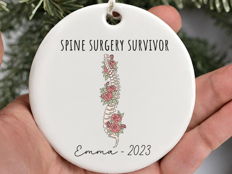 Spinal Fusion Ornament – Spinal Surgery Gift for Back surgery ornament product image 3