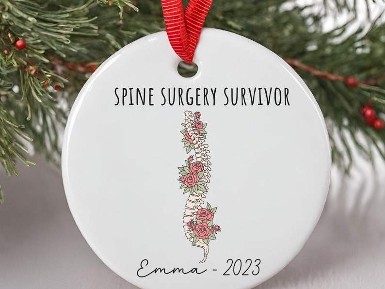 Spinal Fusion Ornament – Spinal Surgery Gift for Back surgery ornament product image 6
