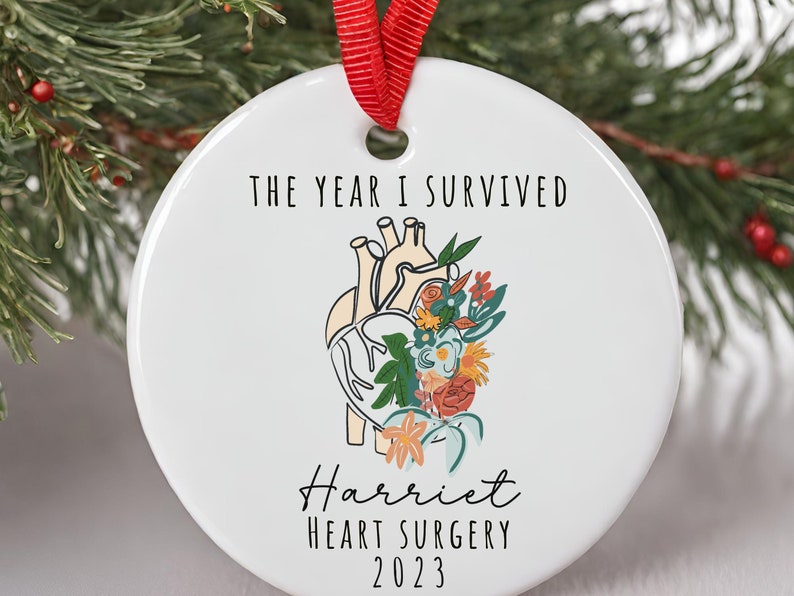 Custom Heart Surgery Ornament – Heart Warrior Christmas Ornament product image 5