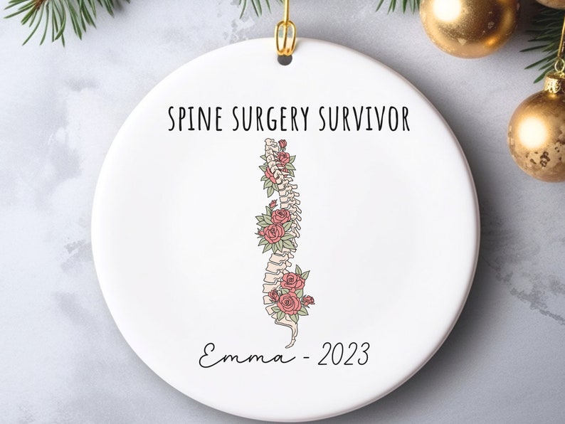 Spinal Fusion Ornament – Spinal Surgery Gift for Back surgery ornament product image 5