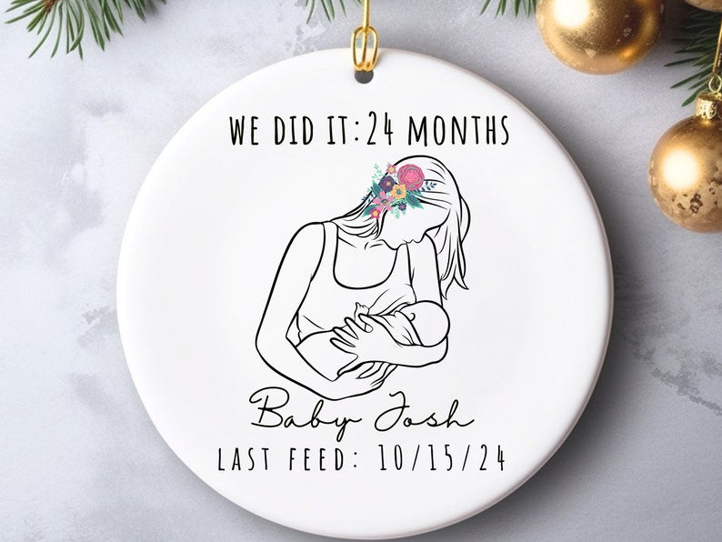 Custom Breastfeeding milestone gift for breastfeeding mom – baby and mom gift product image 2