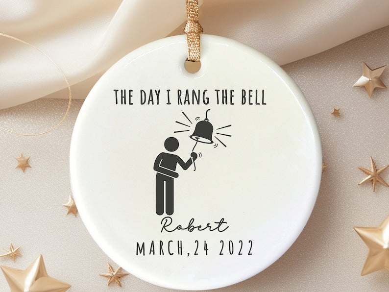 Chemotherapy Radiotherapy survivor ornament – Personalized End of Chemo gift personalized Christmas ornament