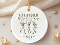 Hip Hip Hooray Ornament for Personalized Hip replacement Keepsake – Funny Hip surgery gift personalized Christmas ornament