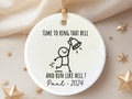 Chemotherapy Radiotherapy survivor ornament ring the bell keepsake end of cancer treatment beat personalized Christmas ornament