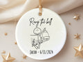 Personalized Ring the bell ornament – the year we beat cancer gift for Christmas personalized Christmas ornament