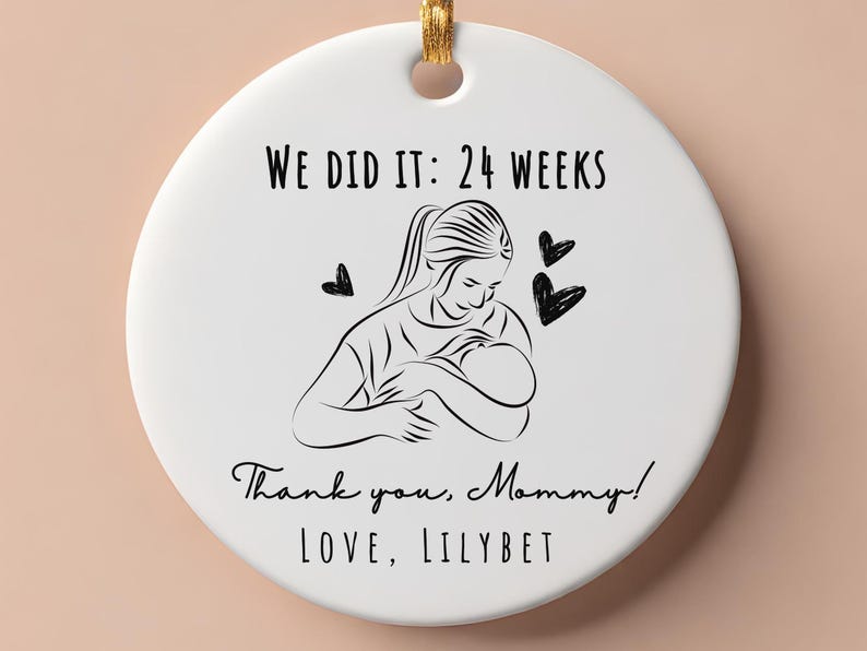 end of breastfeeding journey Christmas Ornament from baby to mum nursing mom gift product image 7