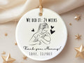 end of breastfeeding journey Christmas Ornament from baby to mum nursing mom gift personalized Christmas ornament