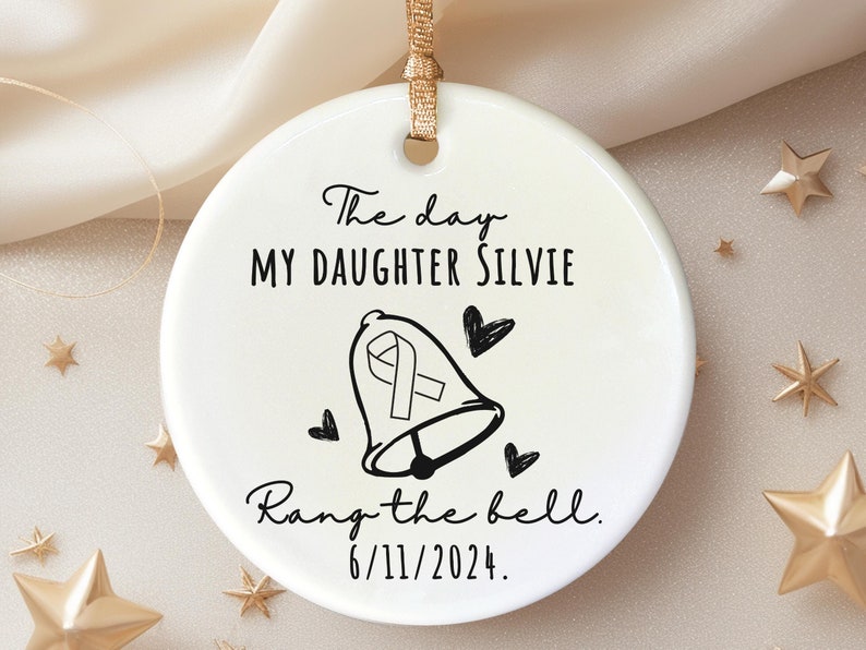 Chemotherapy Radiotherapy survivor ornament – Personalized End of Chemo personalized Christmas ornament