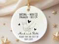 First Christmas Engaged Ornament Personalized Engagement Gift personalized Christmas ornament