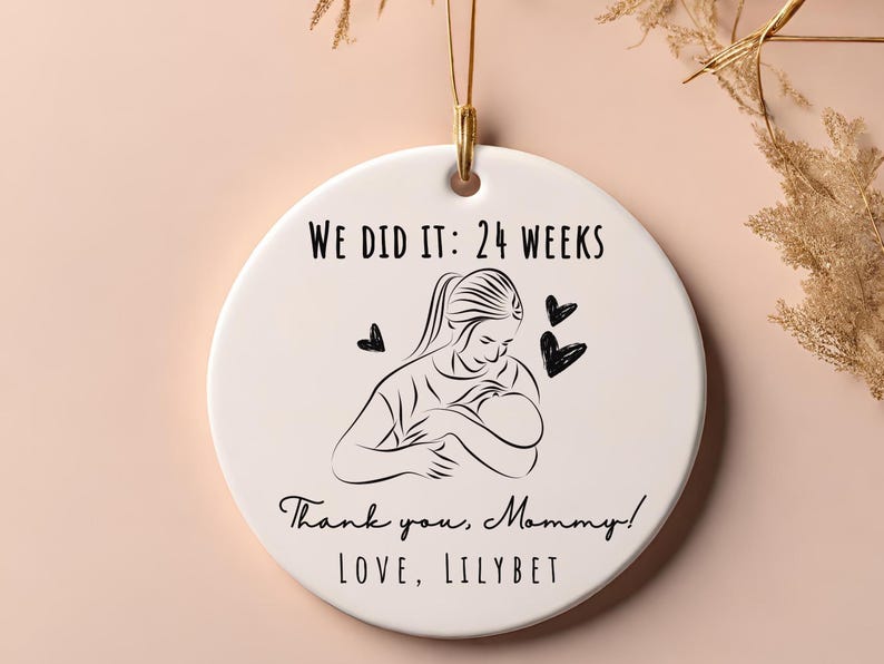 end of breastfeeding journey Christmas Ornament from baby to mum nursing mom gift product image 4