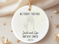 Cancer family survivor ornament cancer free gift for couple Christmas Ornament Personalized gif personalized Christmas ornament