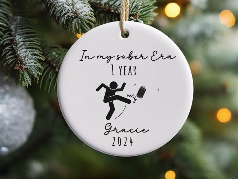 Sobriety Milestone Custom Ornament product image 8