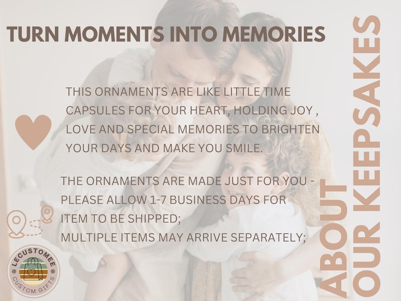 Family of Four Christmas Ornament Family of 4 Family Ornament Personalized Baby's First Christm product image 9