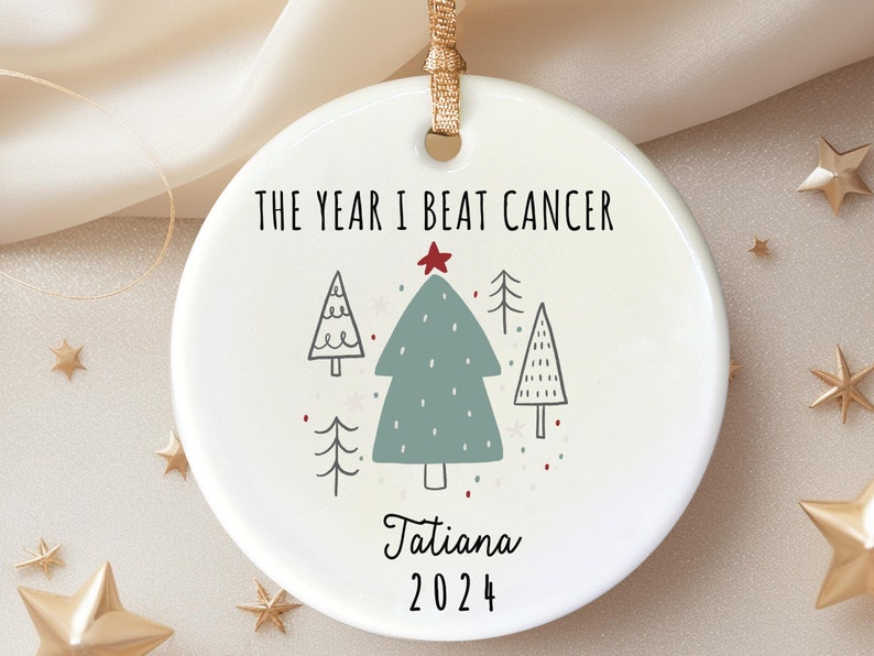Cancer survivor ornament cancer free Christmas Ornament Personalized gift for cancer warrior personalized Christmas ornament