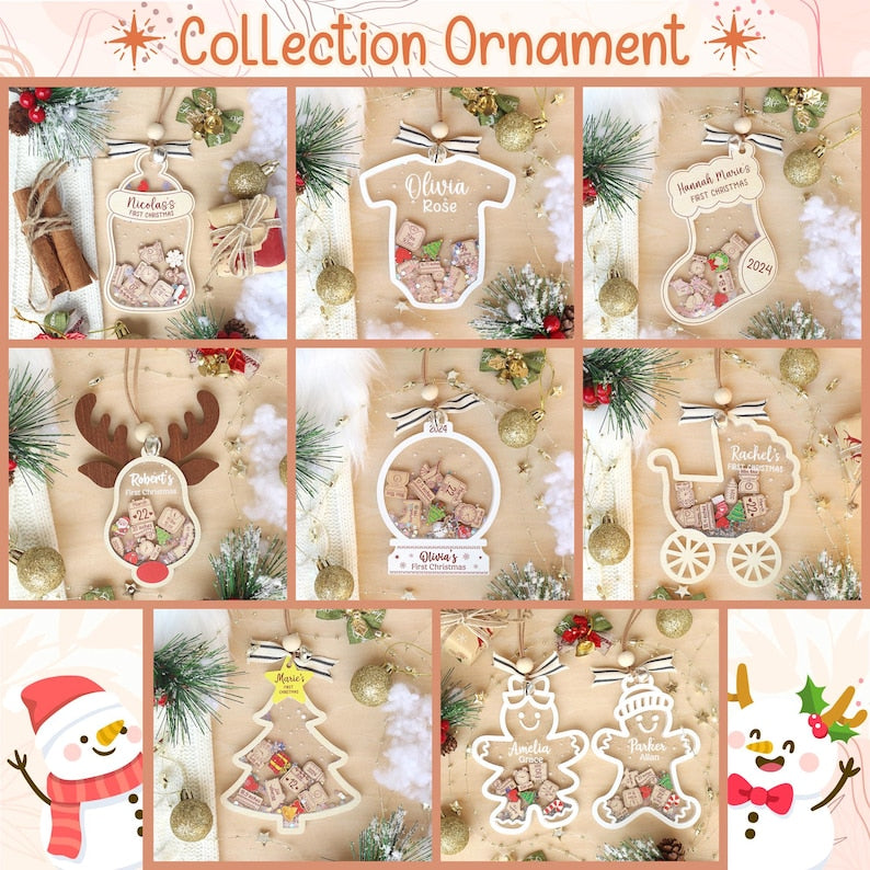 Personalized Baby's First Christmas Ornament 2026 – 4D Shake Acrylic Keepsake product image 11