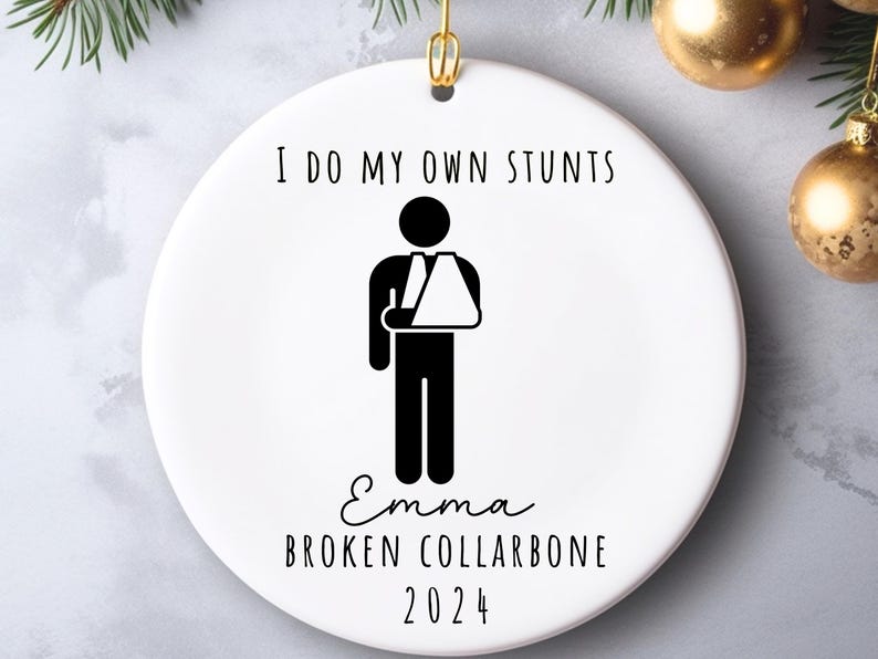 Funny Arm Surgery Ornament Broken Collarbone – Shoulder Surgery gift product image 3