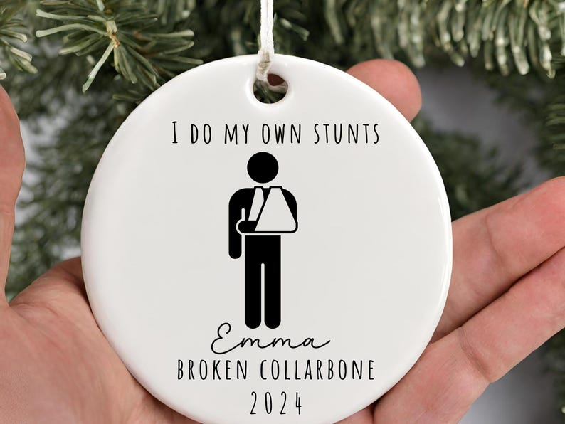Funny Arm Surgery Ornament Broken Collarbone – Shoulder Surgery gift product image 5