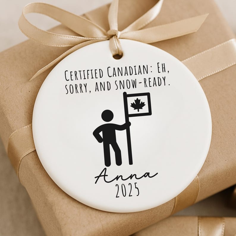 Funny Canadian Citizenship Ornament: New Canadian Keepsake product image 3