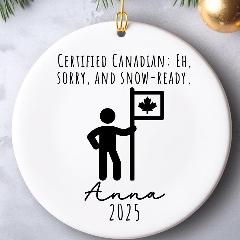 Funny Canadian Citizenship Ornament: New Canadian Keepsake product image 6