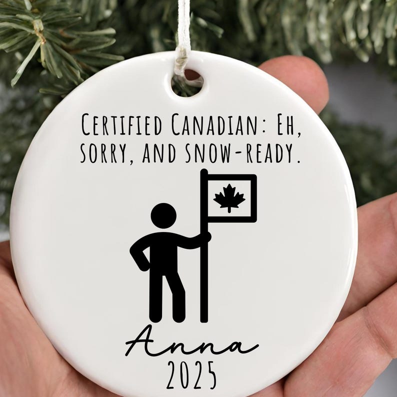 Funny Canadian Citizenship Ornament: New Canadian Keepsake product image 5