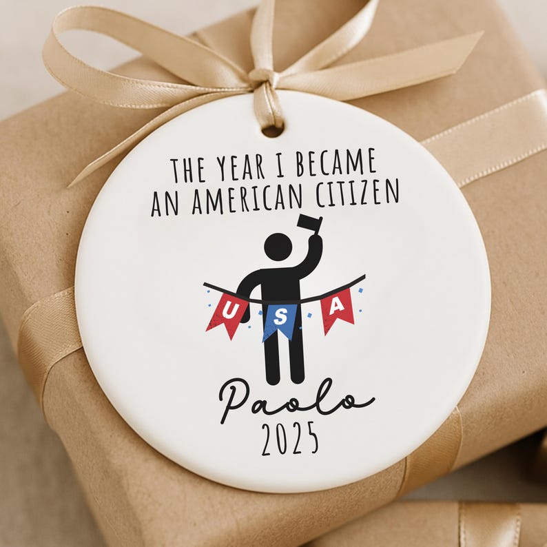 American Citizenship Ornament – USA Naturalization Gift product image 9