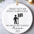 British Citizenship Ornament personalized Christmas ornament